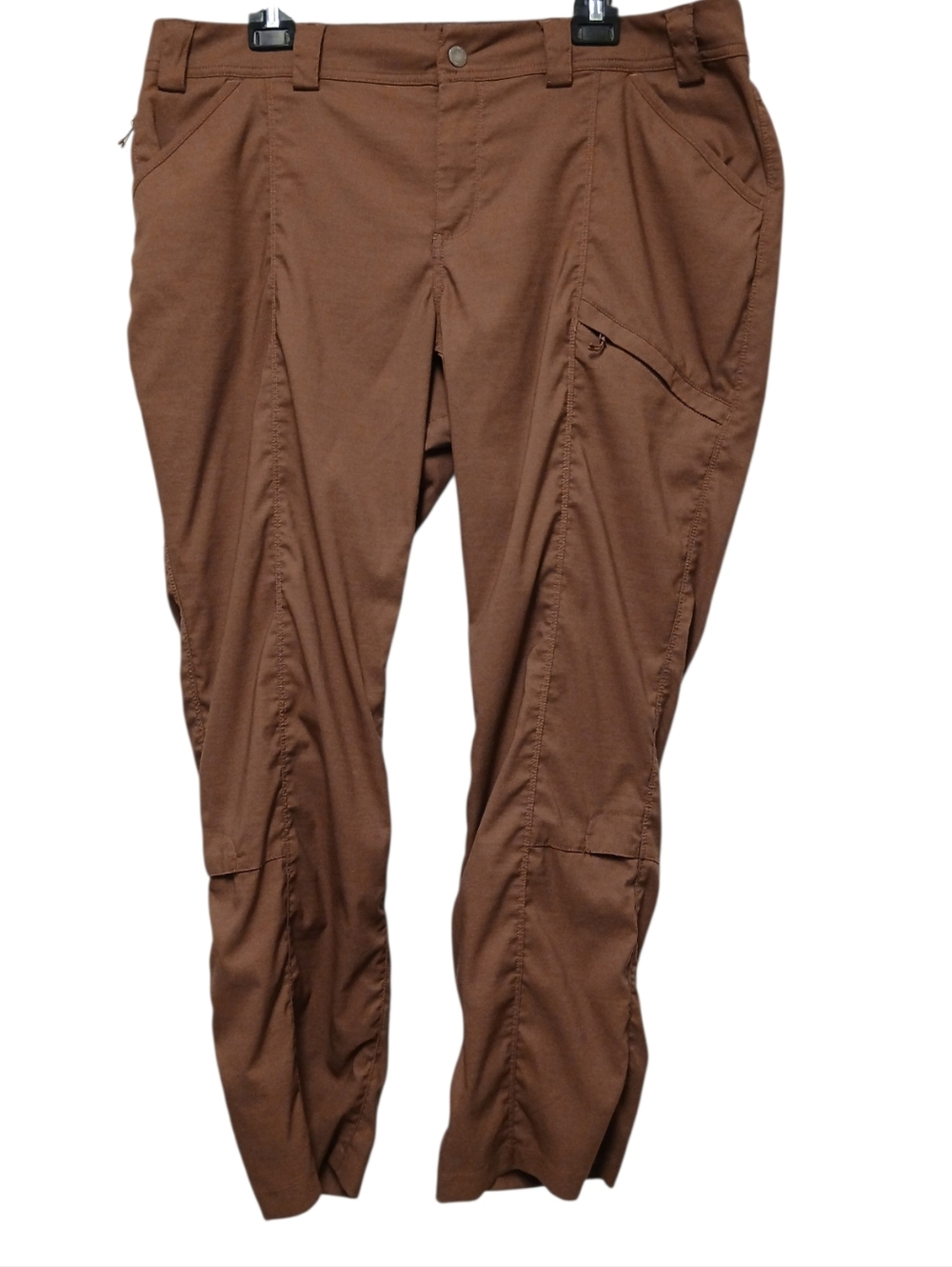 Duluth Trading Co. Women's Dry on the Fly Slim Leg Pants Dark Roast-Size 18 X 29